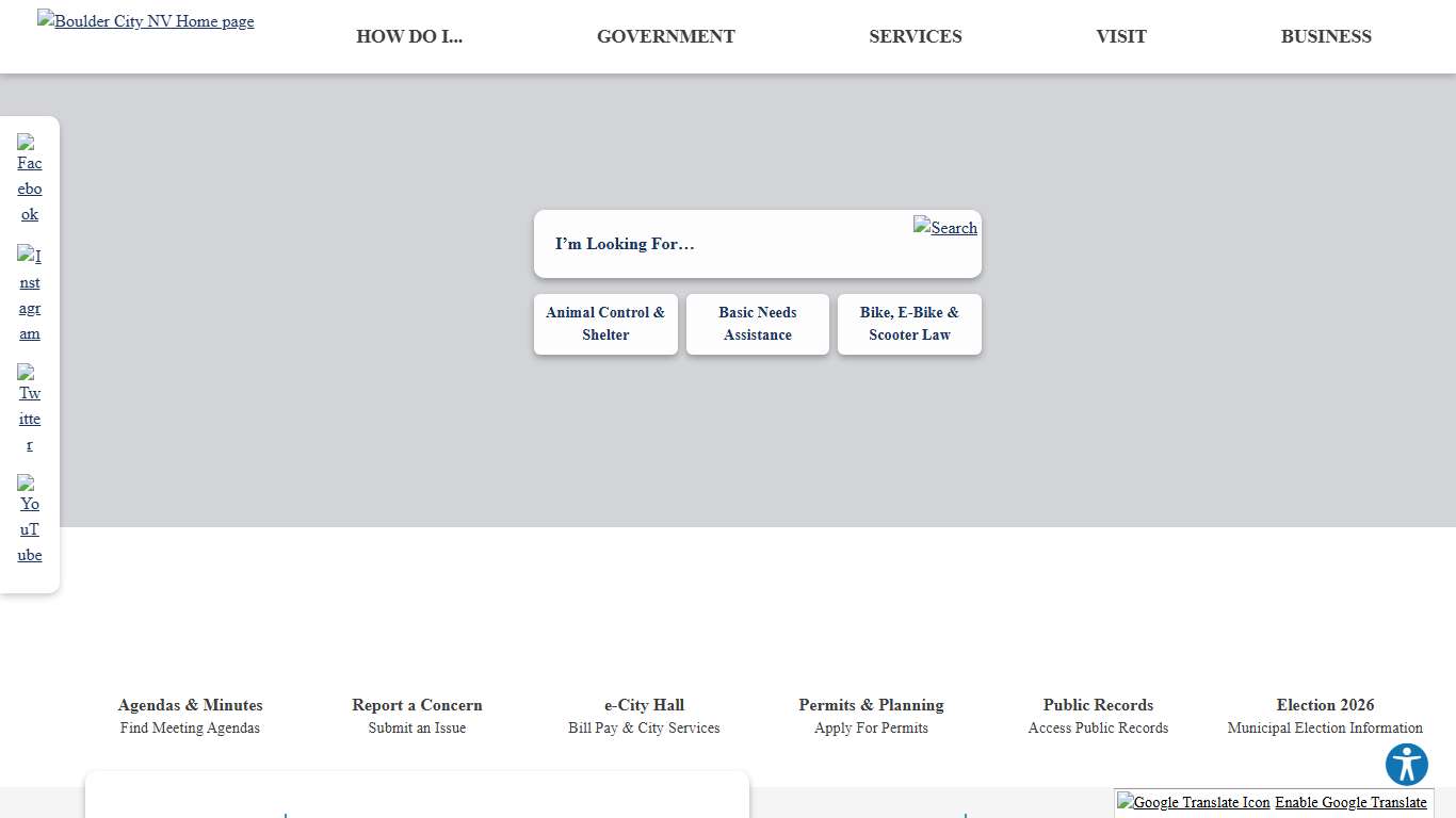 Boulder City, NV - Official Website Official Website